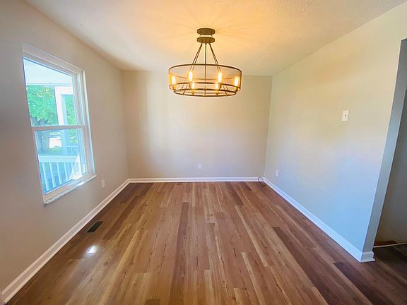 Dining room off the kitchen in the front of the house.
