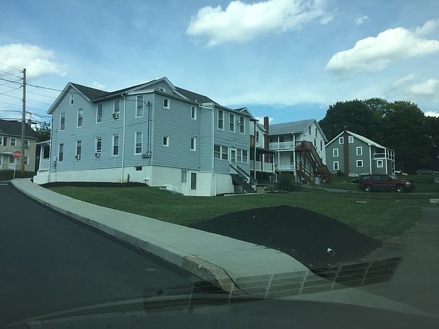 Back yard and 2 off street parking spots
