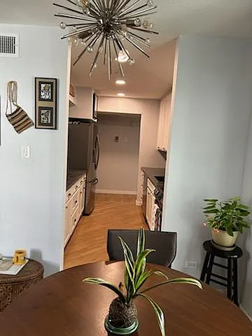 walk through kitchen from dining to hall