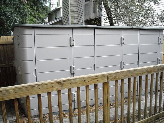 Partial View Backyard Shed