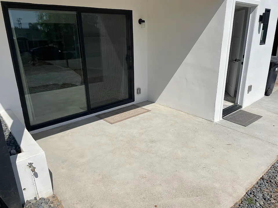 Private patio.