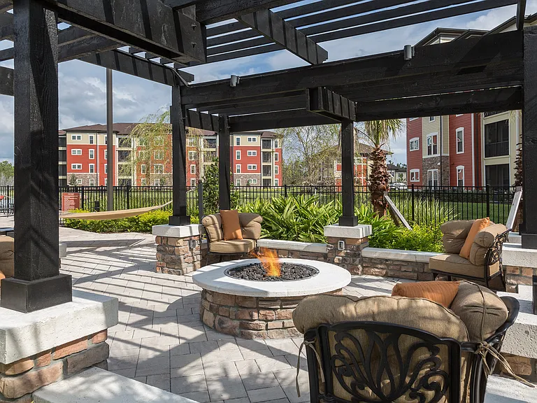 Gather around the firepit for cozy nights and conversation.