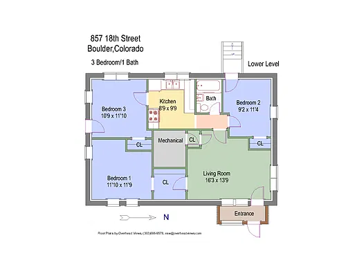Floor plan 857 18th Street