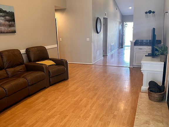 Living room with recess lighting