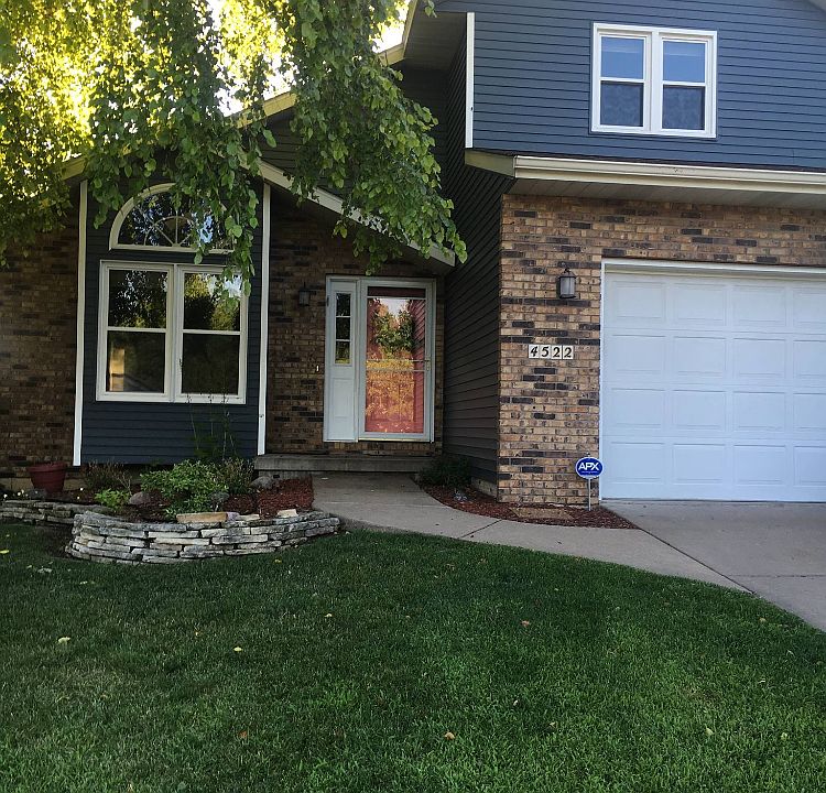 Front of house (2 car garage)