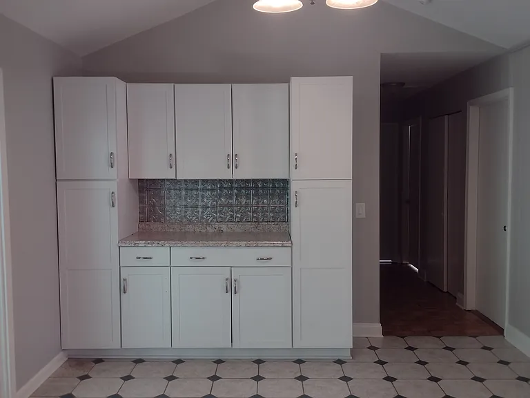 Dining room built-in storage cabinets