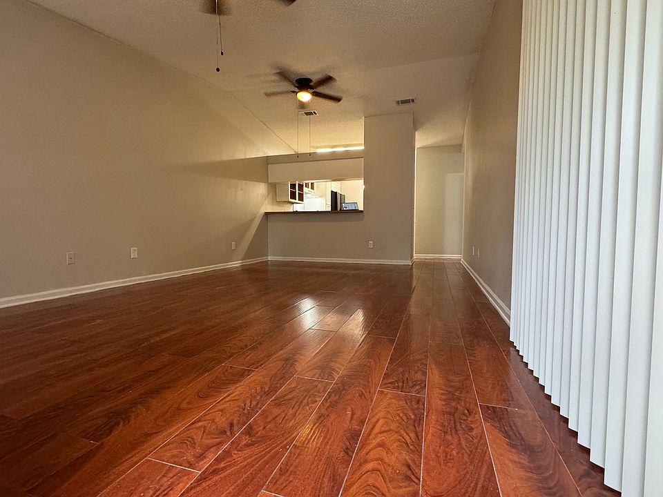 Spacious living room and kitchen