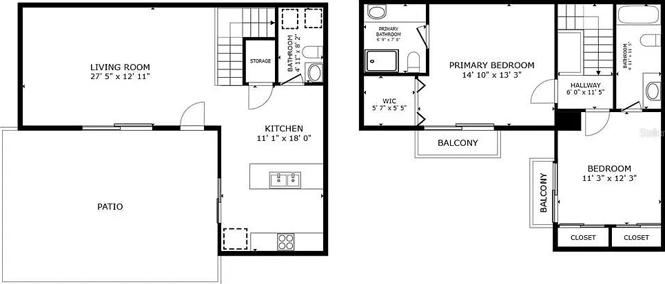 2 bed, 2.5 bath, 1288 sqft, $1,650 — Photo 3