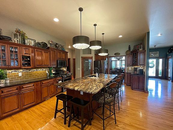 kitchen view from back patio
