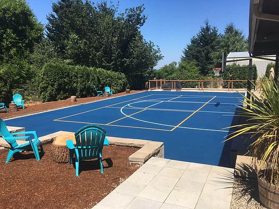 Sports court - basketball and pickleball