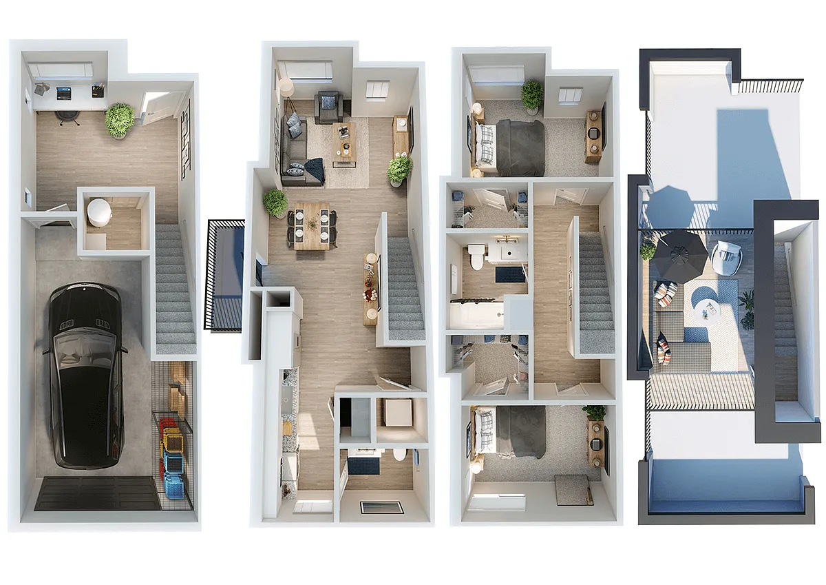 Floor plan Townhome A