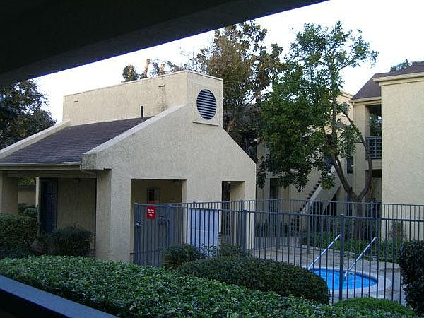 View of Community hot tub from patio