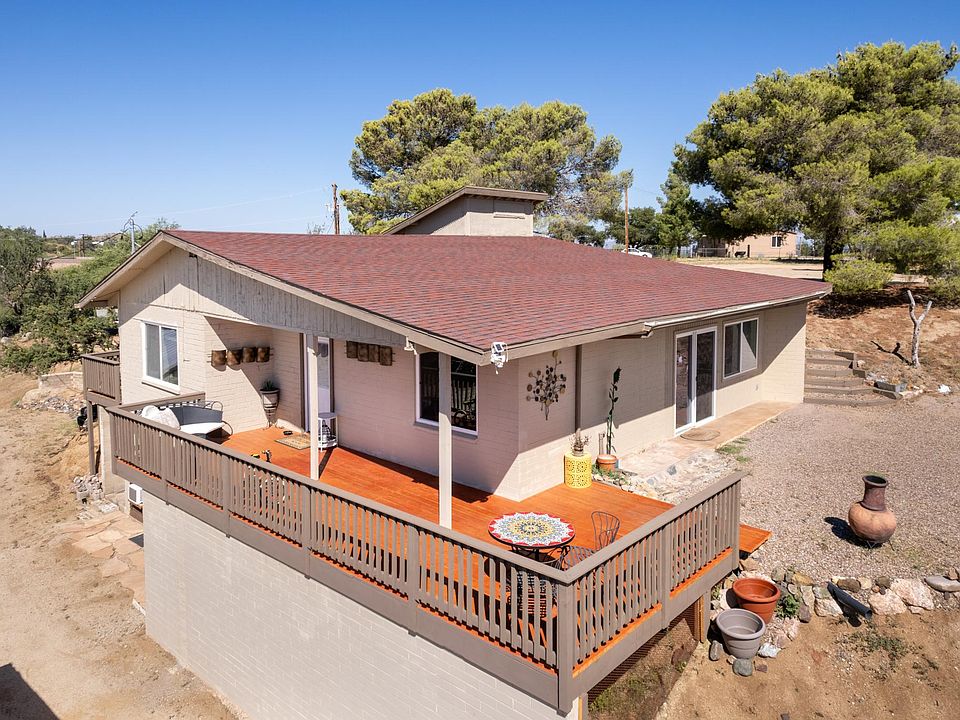 Entry off large deck with views