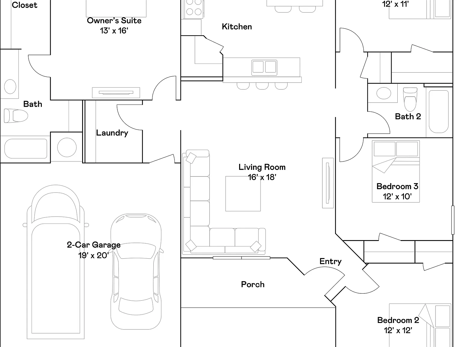 4 bed, 2.0 bath, 1559 sqft, $1,565 — Photo 2