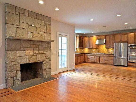 Family room with access to deck