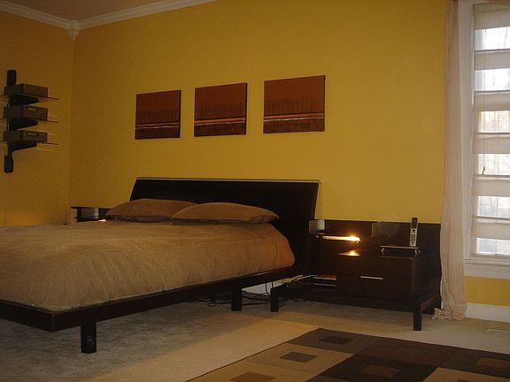 View of master bedroom from the bedroom door