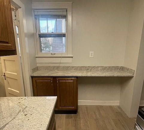 Windows in every room, even the kitchen area.