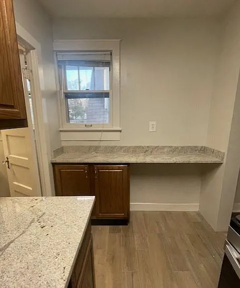 Windows in every room, even the kitchen area.
