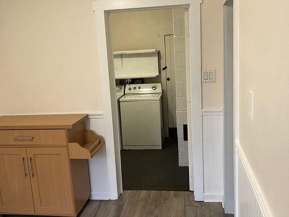 Kitchen into Laundry room
