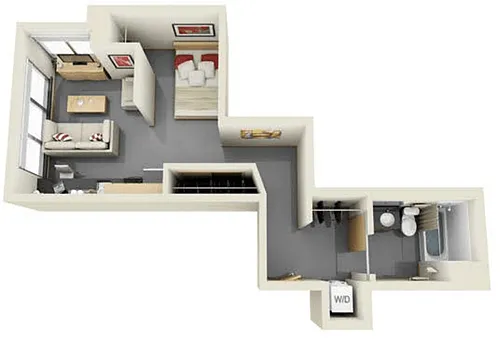 Floor plan Studio AF