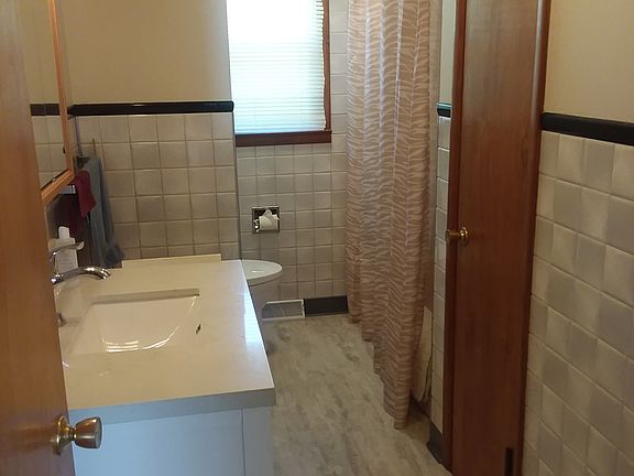 bath with closet, new vanity