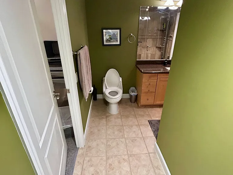 Walk-in closet off the bathroom allows you to get ready in the morning with ease.