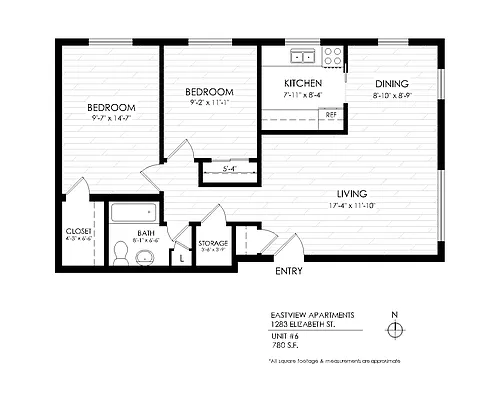 Floor plan 2 Bedroom