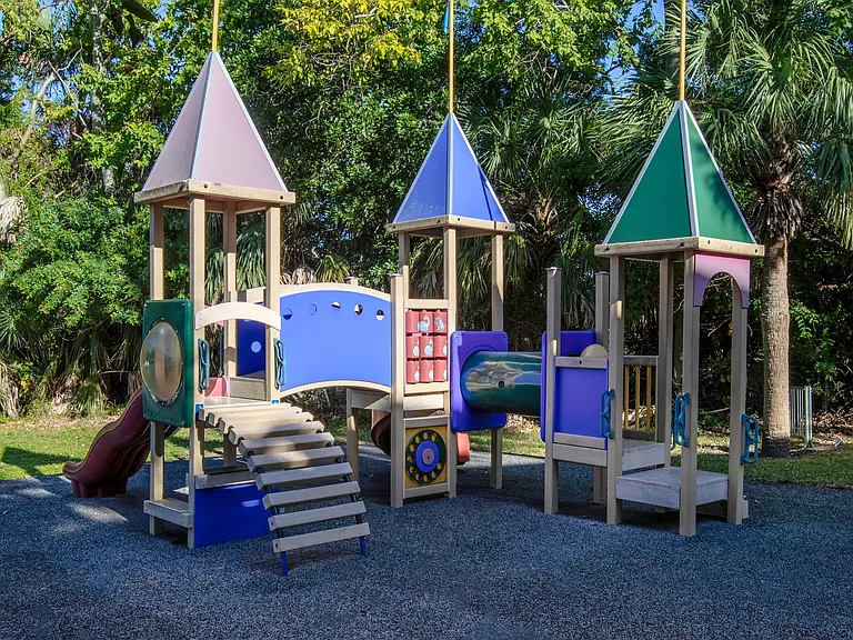 Children will embark on an adventure at our vibrant castle-themed playground offering boundless and imaginative fun.