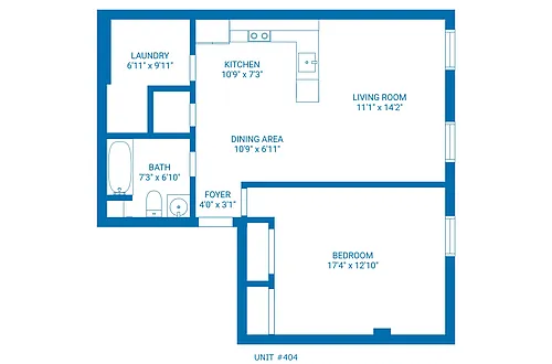Floor plan 404