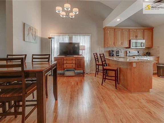 Large Open Dining Room to Kitchen and Family Room