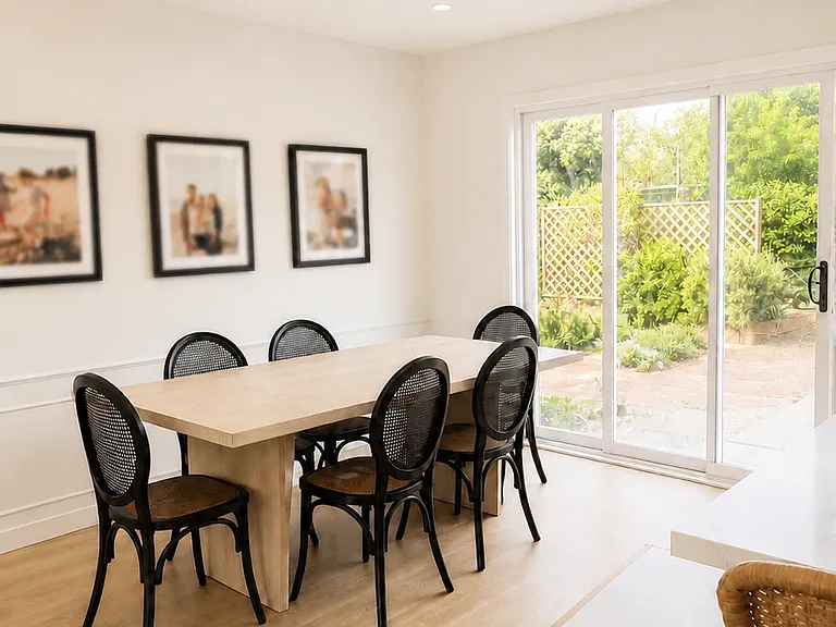 Area of dining room table
