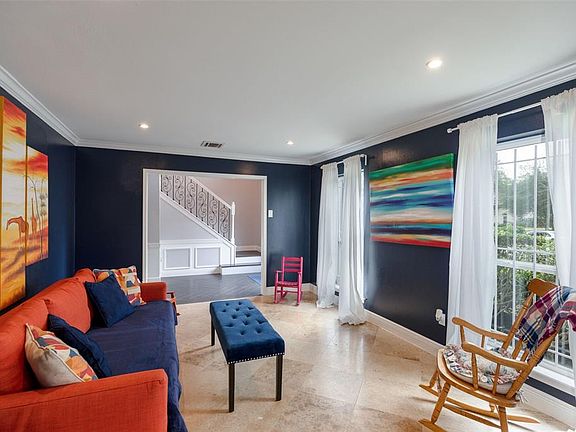 This flexible space can be a formal living room, home office or whatever suits your needs. Travertine offers a stylish, low maintenance flooring...