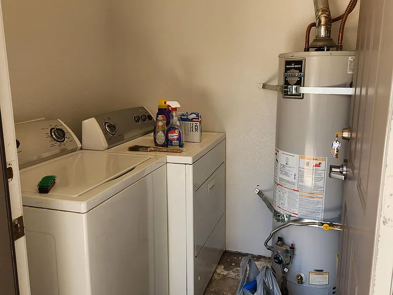 private laundry room. Washer and dryer are not included.