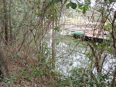 Canal with high bluff