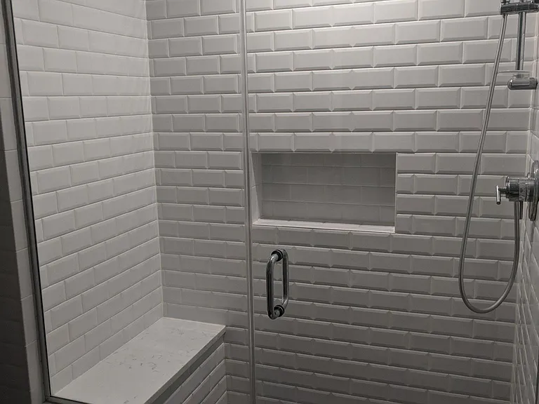 2nd Bath (large shower w/ bench; separate shower head and ha