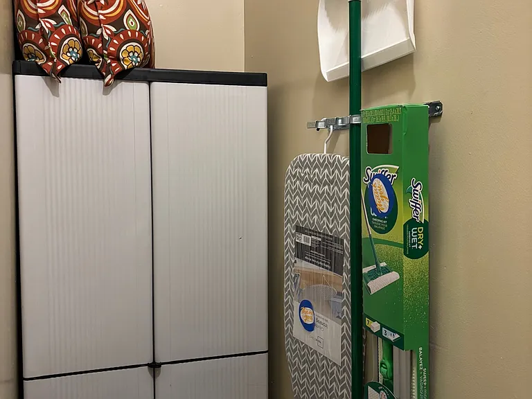 Extra storage and cleaning products