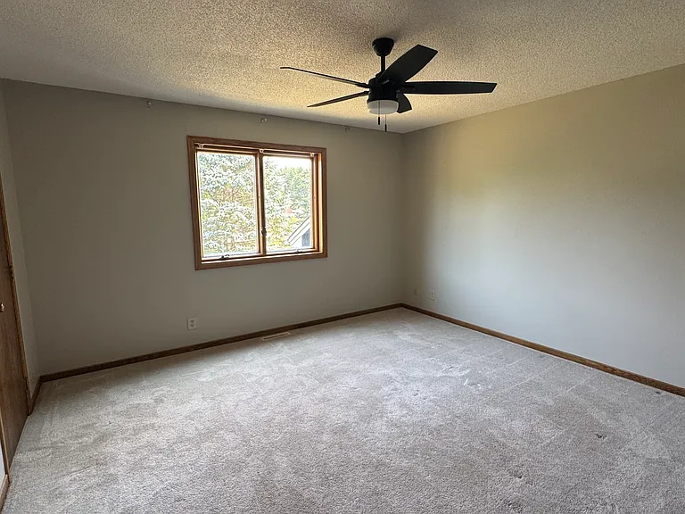 Master bedroom with walk-in closet