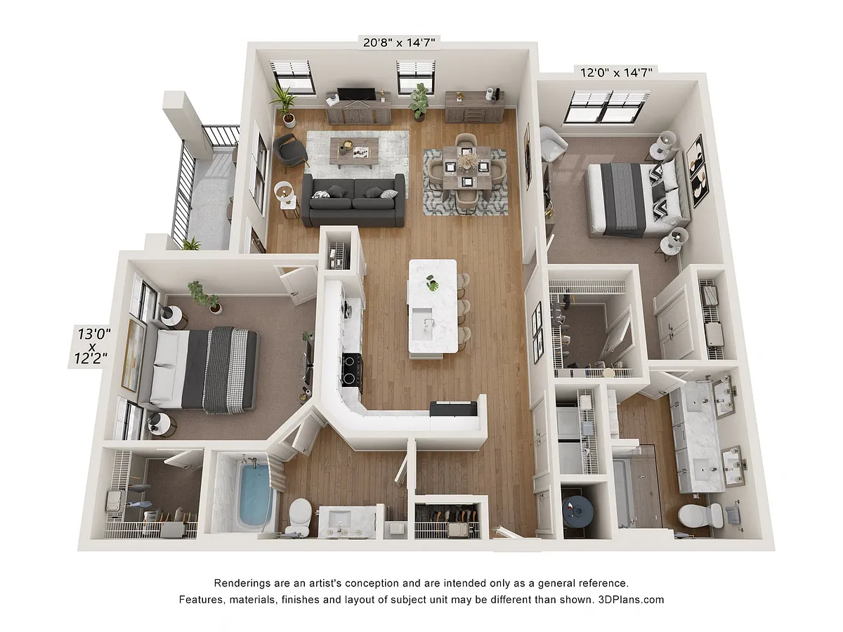 Floor plan B3