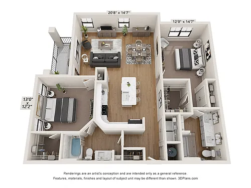 Floor plan B3