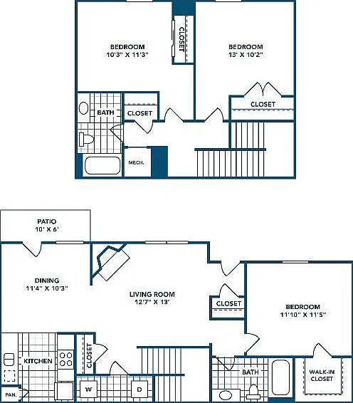 3 Bedroom | 2 Bath | 1176 SF 3 Bedroom | 2 Bath | 1176 SF