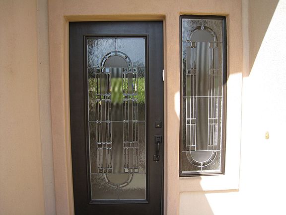 Leaded glass Door