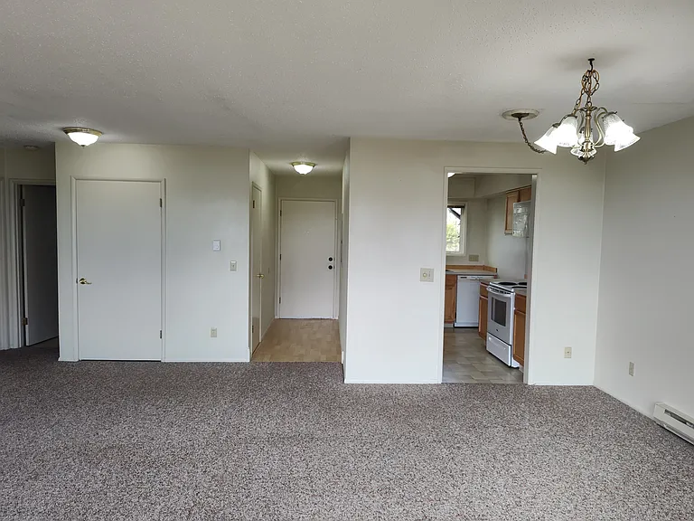 Front siding door to interior