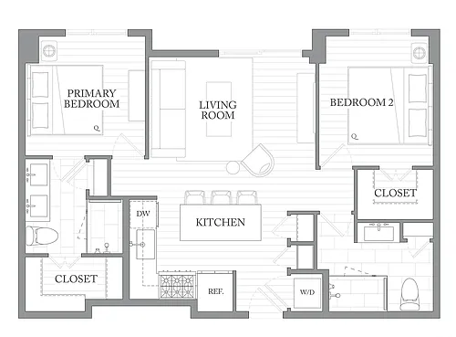 Floor plan 2R