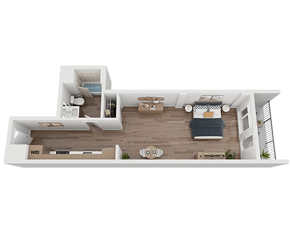 Floor plan Studio E1C
