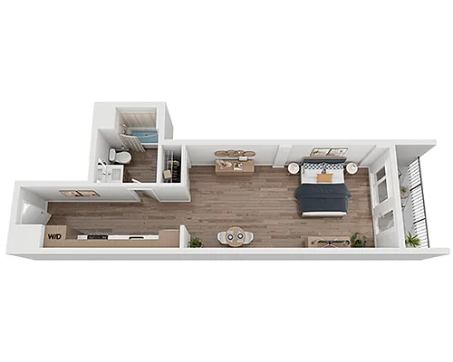 Floor plan Studio E1C