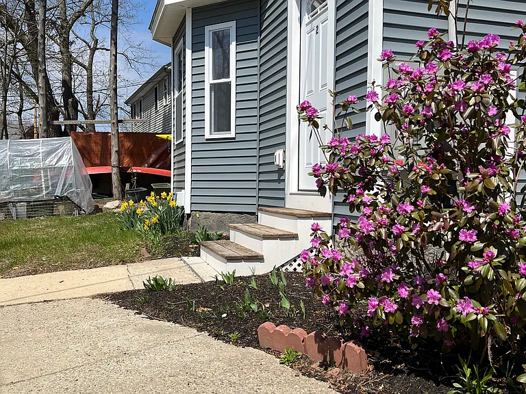 Walkway to front door of unit 2.