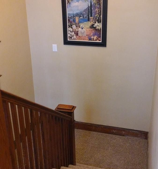 Front entry stairway looking down