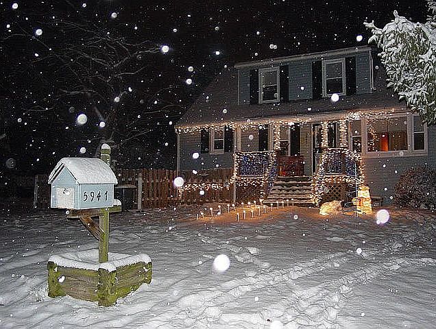 view before front yard fence