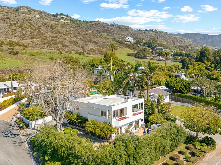 Ariel view of home