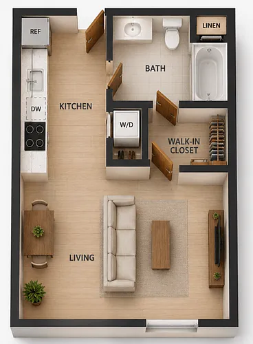 Floor plan Studio